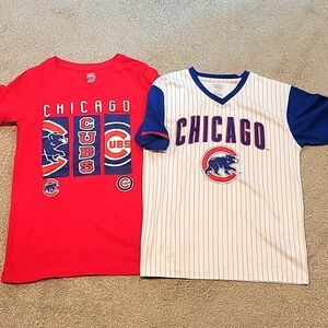 Kids size 10-12 Mlb chicago cubs short sleeve shirts